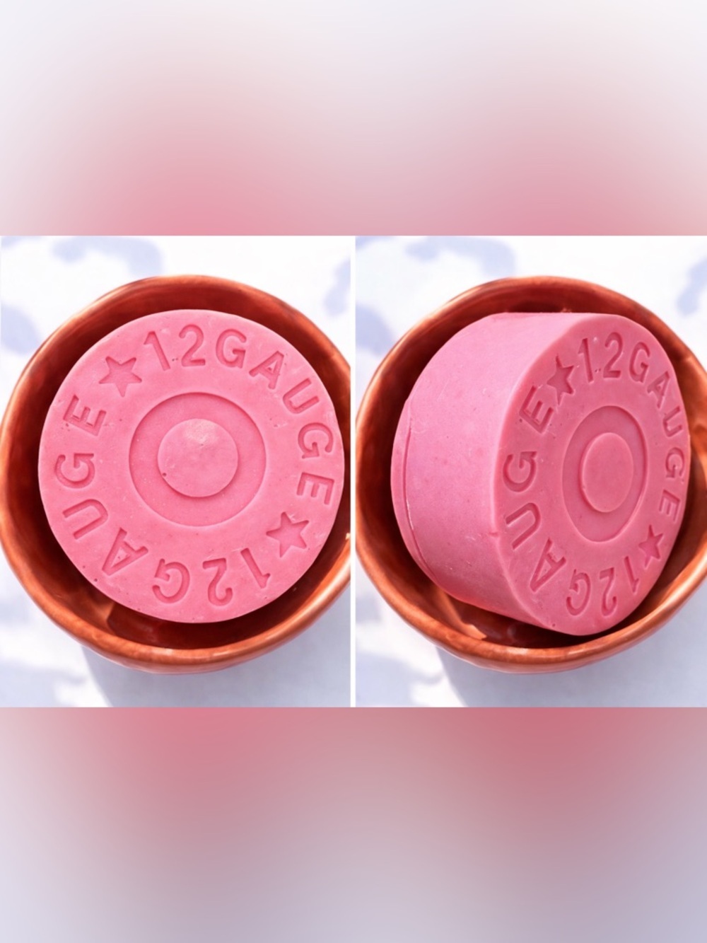 Strawberry lemon soap bullet 3x3 inch & 5oz donkey milk & vitamins